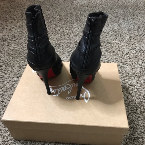 Christian Louboutin peep toe booties - Picture 4 of 5